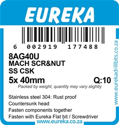8AG40 - Machine Screw & Nut ST/ST -8AG40_label_T